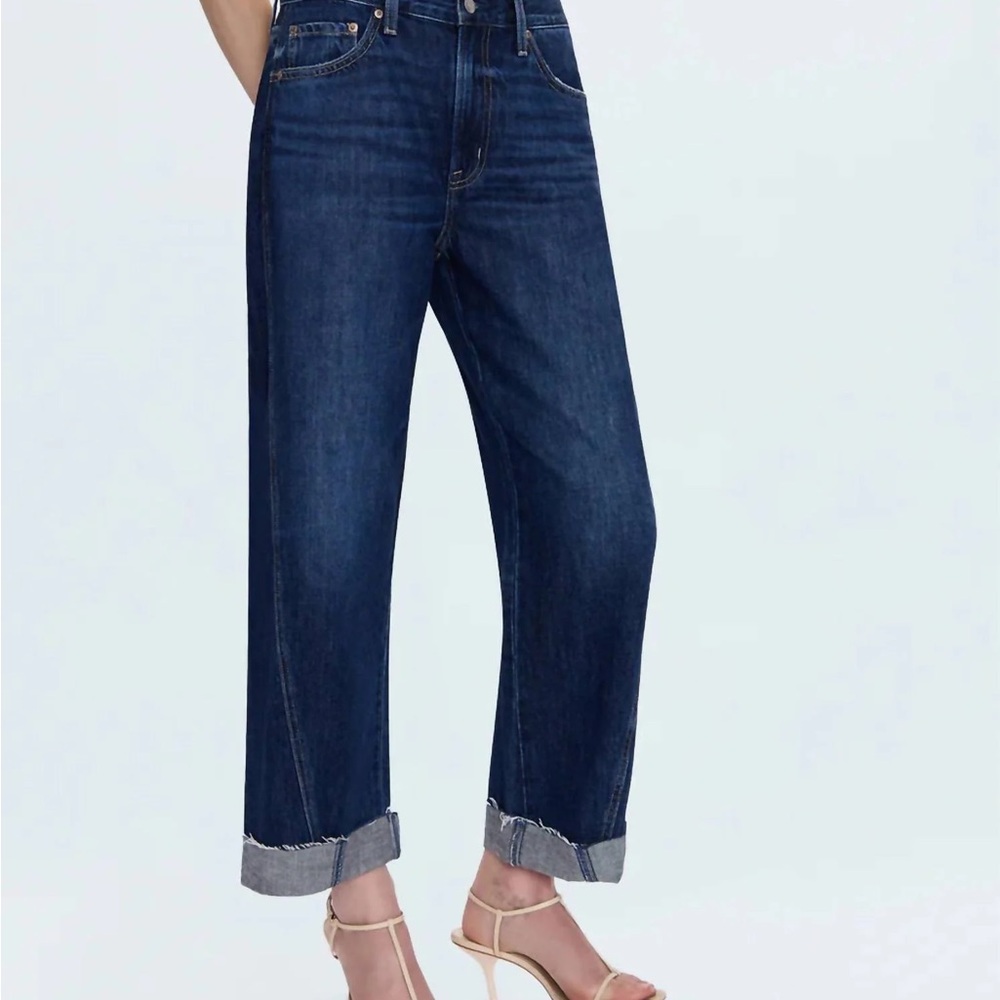 Kacey Mid Rise Cuffed Straight Jean | Cultivate by Pistola - Picture 2 of 5